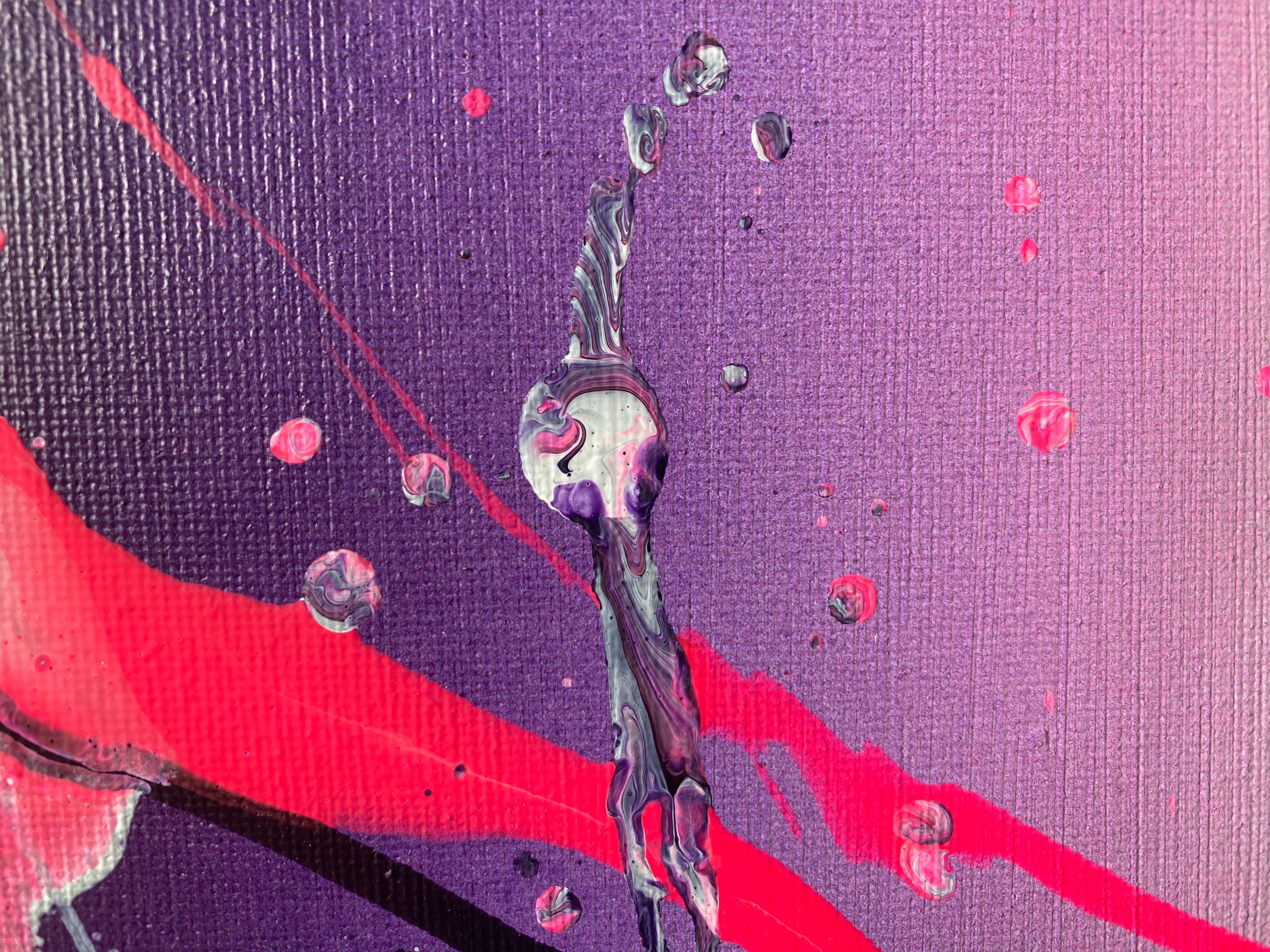 peinture "Tsimtsoum light ray"