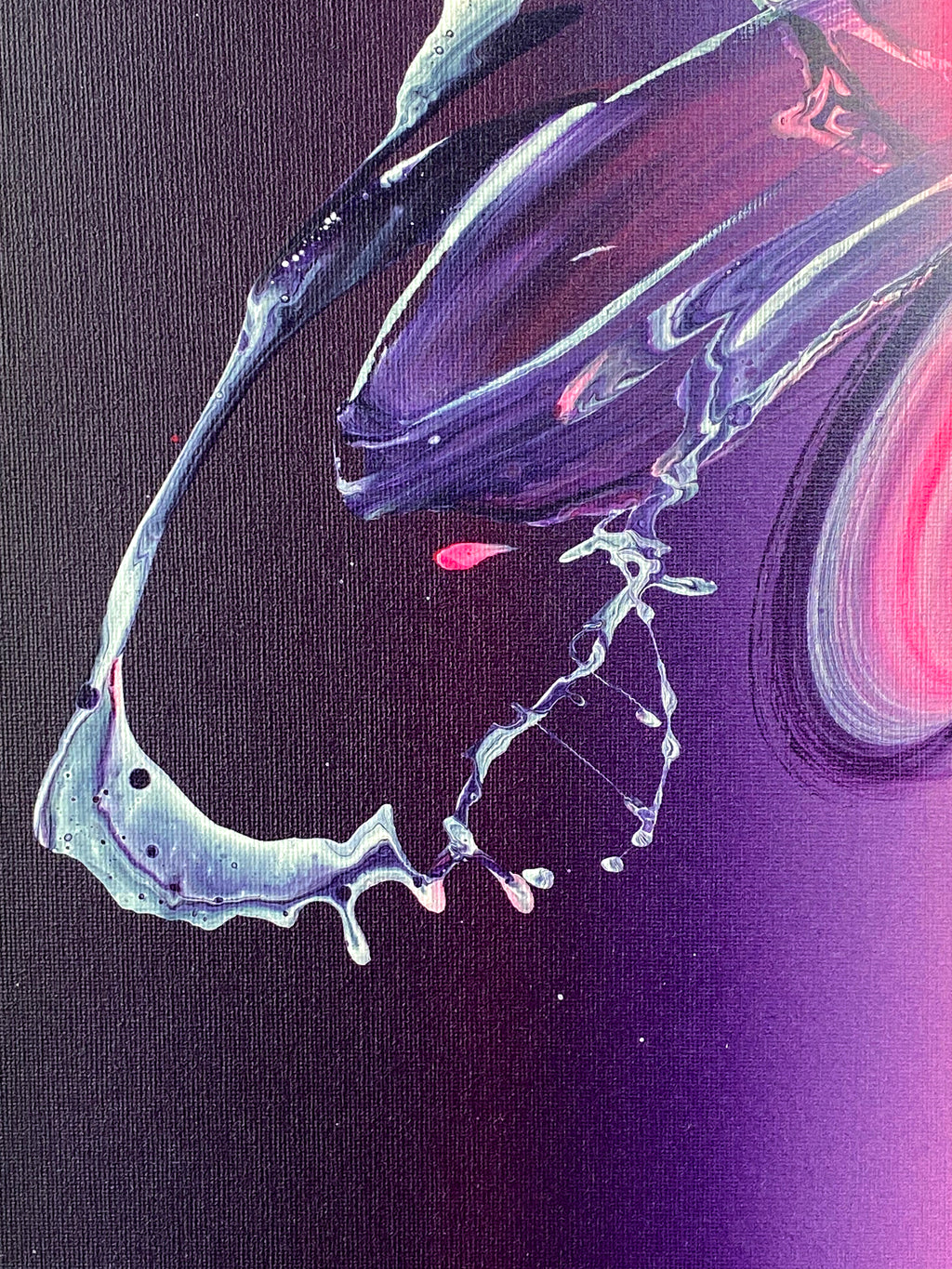 peinture "Tsimtsoum light ray"