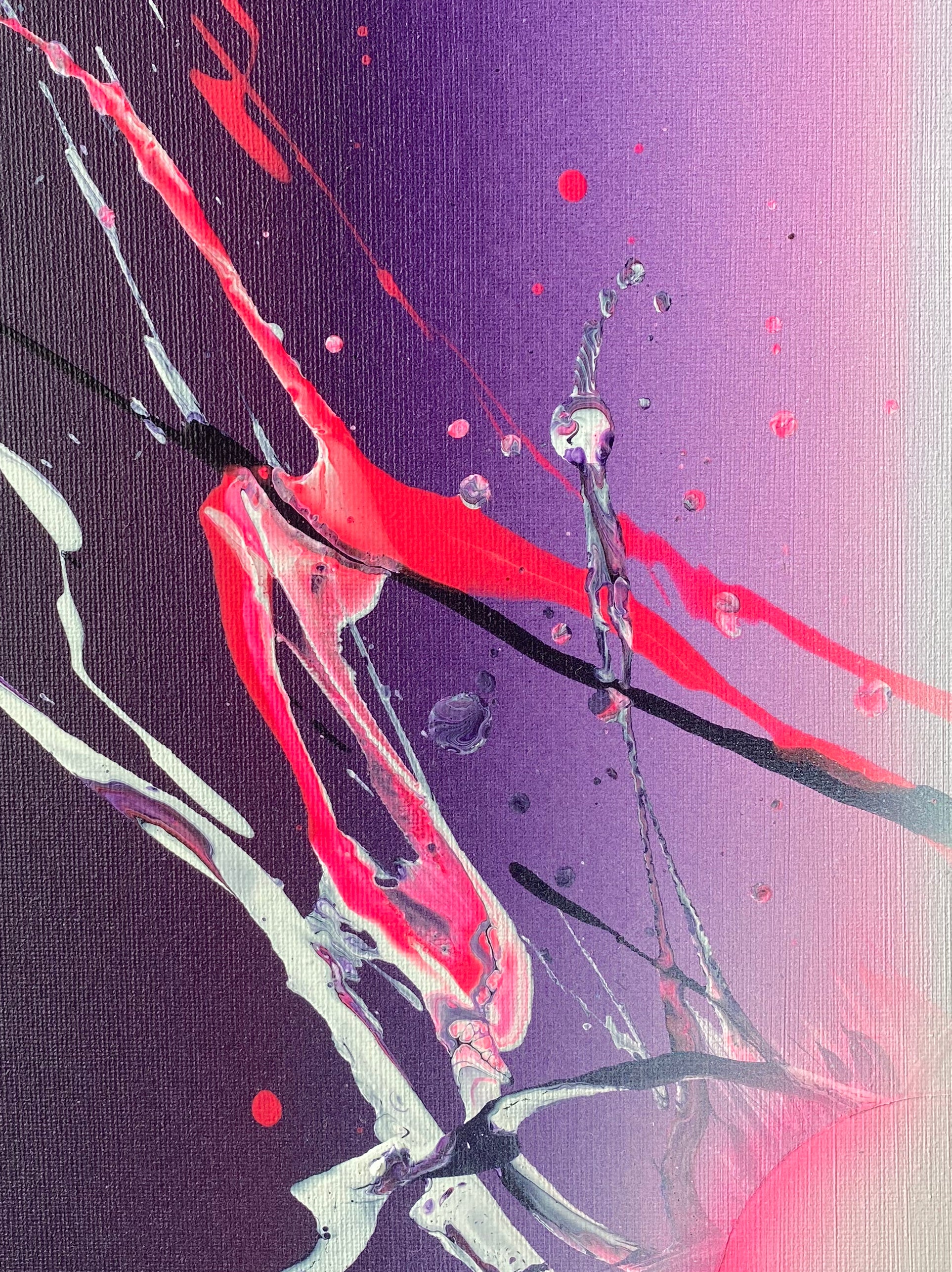 peinture "Tsimtsoum light ray"